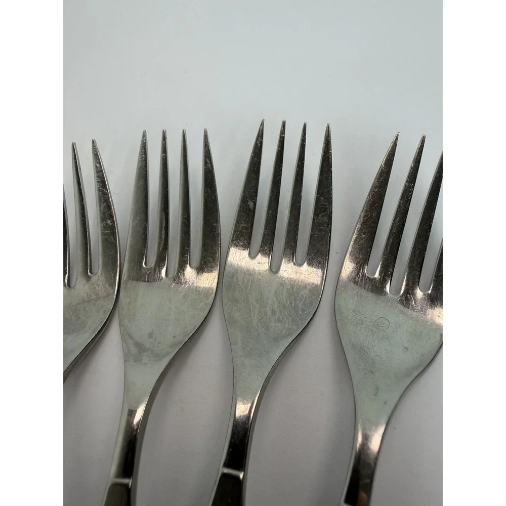 Oneida Community FROSTFIRE Stainless Salad Forks Set Of 4